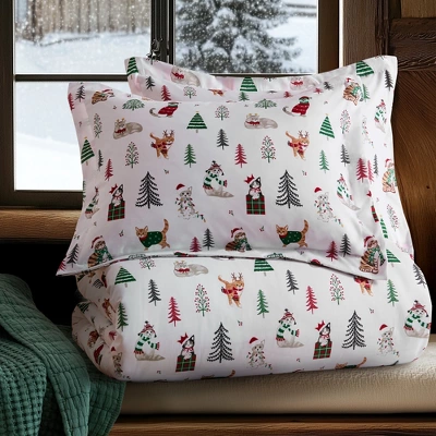 Meowy Christmas Comforter Set - Levtex Home 5 Meowy Christmas Comforter Set - Levtex Home - Image 3