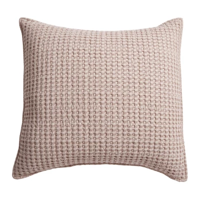 Mills Waffle Square Decorative Pillow - Levtex Home 6 Mills Waffle Square Decorative Pillow - Levtex Home - Image 4