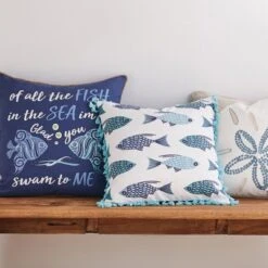 Laida Beach Fish Sea Me Decorative Pillow - Levtex Home -Levtex Home Shop GUEST dcf840d5 147e 4403 99b6 265d2f7e711e