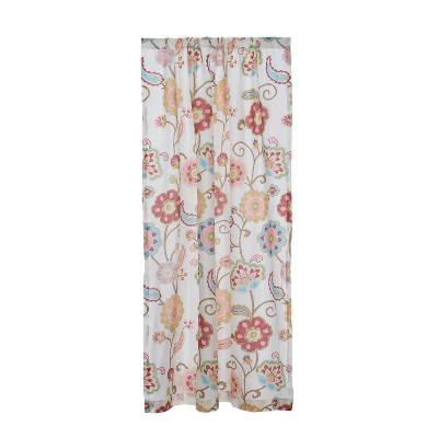 Ashbury Spring Floral Lined Shower Curtain With Grommets - Levtex Home 4 Ashbury Spring Floral Lined Shower Curtain With Grommets - Levtex Home - Image 2