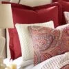 Spruce Red Euro Shams - Set Of 2 - Levtex Home