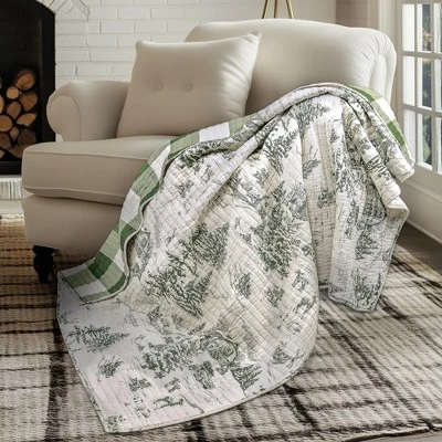 Winter Sleigh Ride Quilted Throw - Levtex Home 3 Winter Sleigh Ride Quilted Throw - Levtex Home