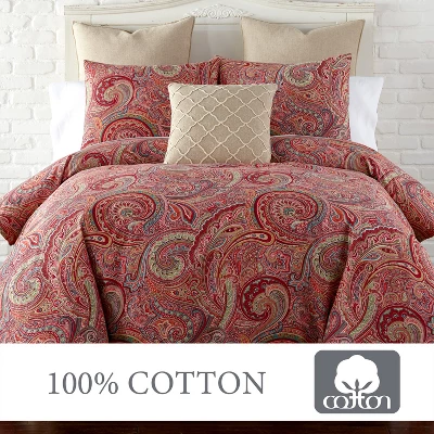 Spruce Red Duvet Set - Levtex Home 5 Spruce Red Duvet Set - Levtex Home - Image 3