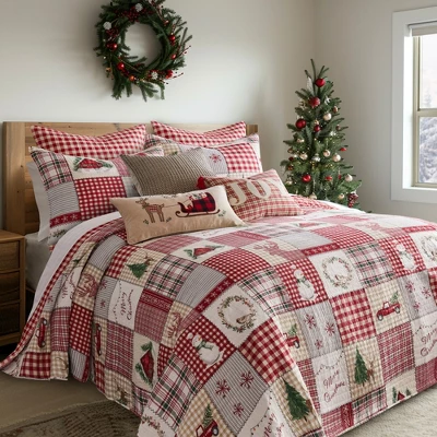 Home For Christmas Bedspread Set - Levtex Home 3 Home For Christmas Bedspread Set - Levtex Home