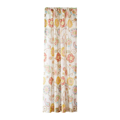 Ashbury Spring Floral Lined Curtain Panel With Rod Pocket - Levtex Home 4 Ashbury Spring Floral Lined Curtain Panel With Rod Pocket - Levtex Home - Image 2