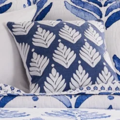 Vintage Blossom Leaves Decorative Pillow - Levtex Home