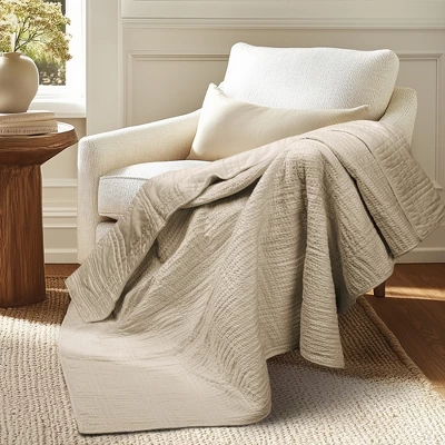 Cloud Waffle Quilted Throw - Levtex Home 10 Cloud Waffle Quilted Throw - Levtex Home - Image 8