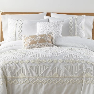 Harleson - Duvet Cover Set - Cream & White - Levtex Home 4 Harleson - Duvet Cover Set - Cream & White - Levtex Home - Image 2