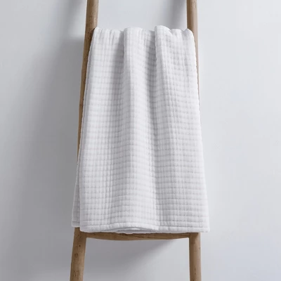 Caden Cotton Gauze Bright White Throw- Levtex Home 4 Caden Cotton Gauze Bright White Throw- Levtex Home - Image 2