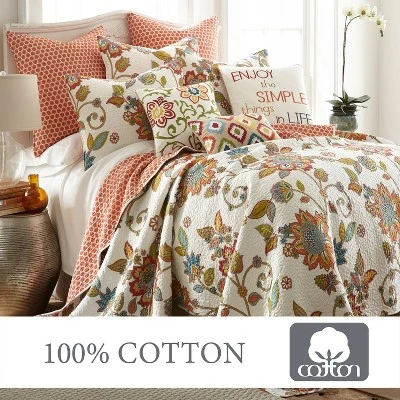 Clementine Quilt And Pillow Sham Set - Levtex Home 5 Clementine Quilt And Pillow Sham Set - Levtex Home - Image 3